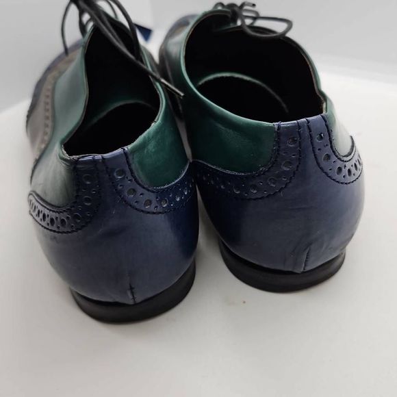 AGL Attillo Giusti Leombruni Size 40 Multicolored Wingtip Oxfords - Picture 6 of 11